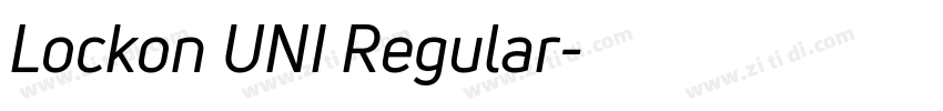 Lockon UNI Regular字体转换 Lockon UNI Regular字体转换